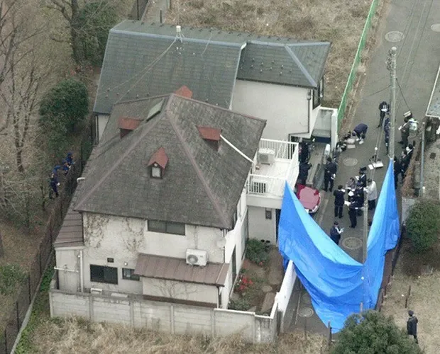 Police sealed off the Miyazawa family's house