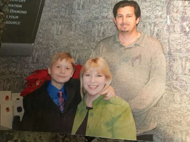 Young Nicholas Shaughnessy with his adoptive parents