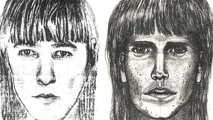 Sketch of the suspect.